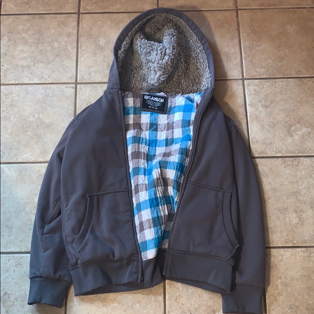 Grey Zip Up Hoodie